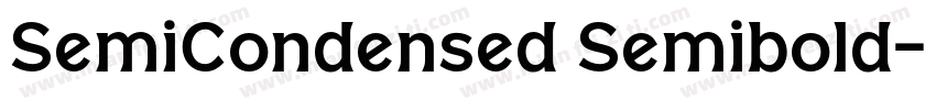 SemiCondensed Semibold字体转换